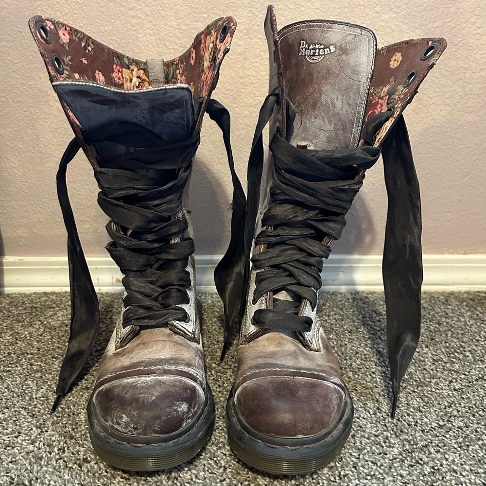Dr. Martens Women's Brown Lace-Up Boots